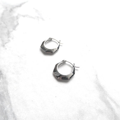 【CS200205】Sterling Silver Hoop Earrings