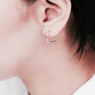 【CS191104】Sterling Silver Hoop Earrings