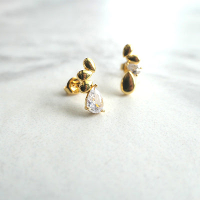 【GE220208】Gold Vermeil Stud Earrings
