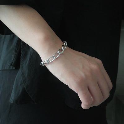 【SB210805】 Sterling Silver Chain Bracelet