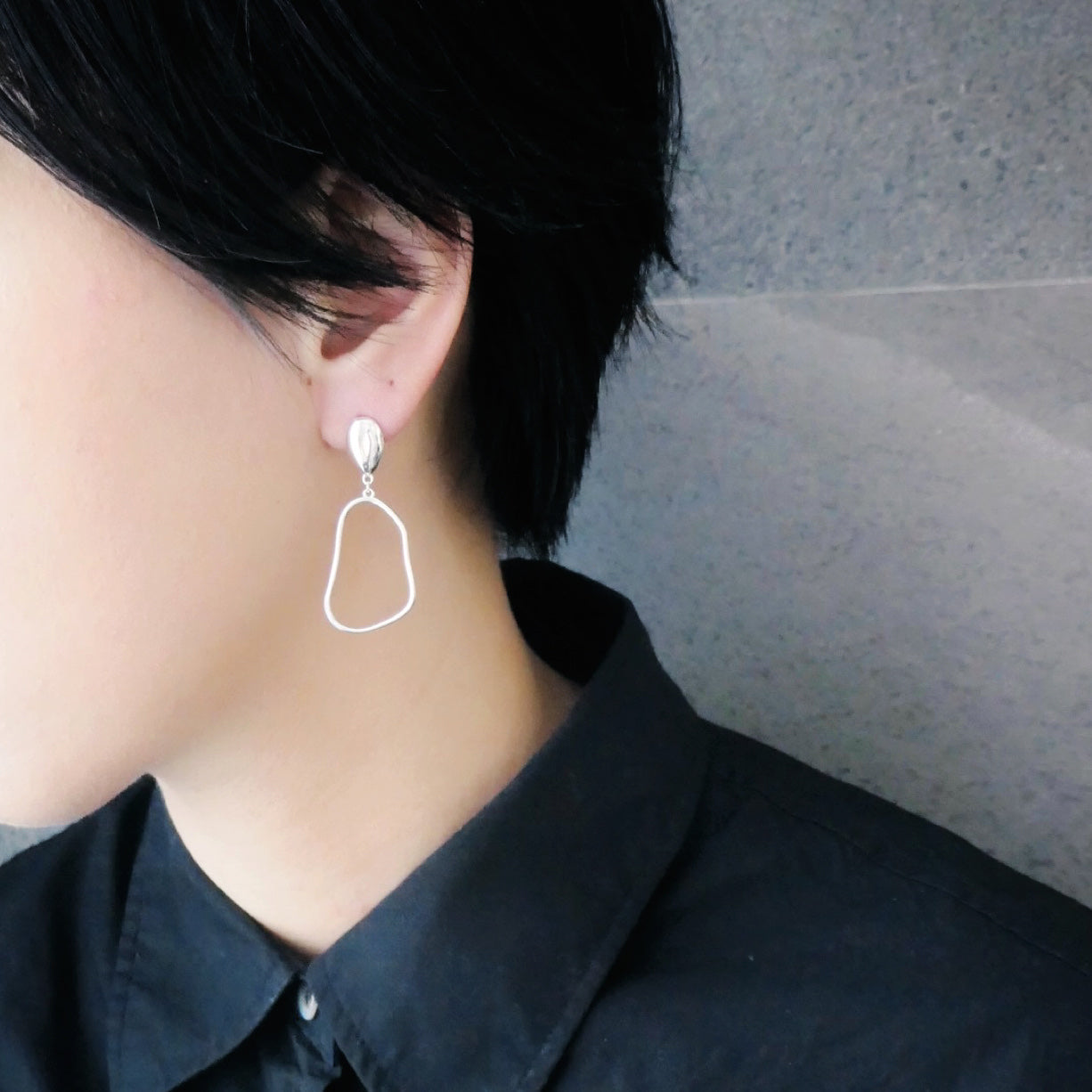 【CS200314】 Sterling Silver Dangle Earrings