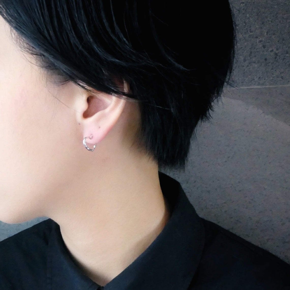 【CS200110】Sterling Silver Hoop Earrings