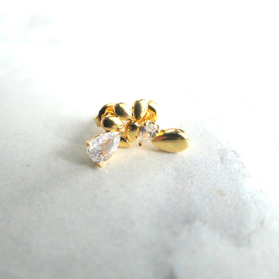 【GE220208】Gold Vermeil Stud Earrings
