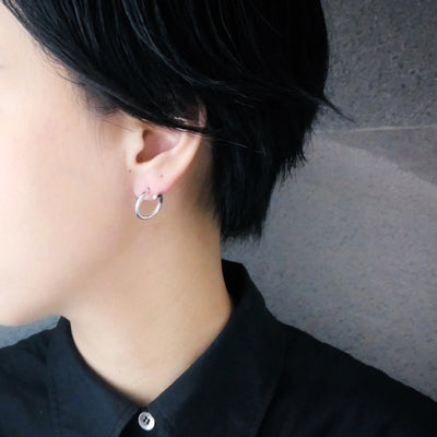 【CS191004】 Sterling Silver Hoop Earrings