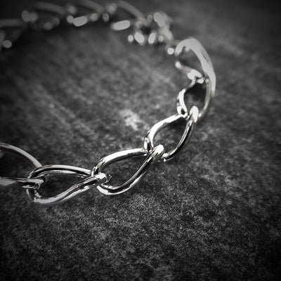 【SB210805】 Sterling Silver Chain Bracelet