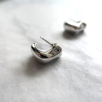 【CS200308】 Sterling Silver Huggie Earrings