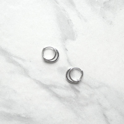 【SE230202】Sterling Silver Hoop Earrings
