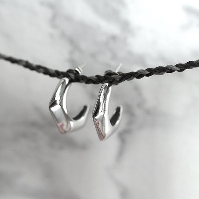 【CS210404】 Sterling Silver Hoop Earrings