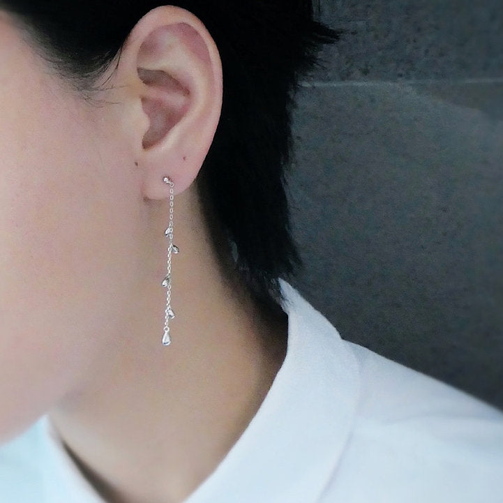 【SE210211】 Sterling Silver Dangle Earrings