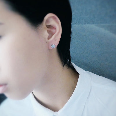 【CS201206】 Sterling Silver Stud Earrings