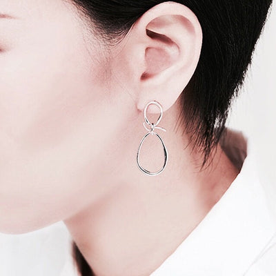 【CS191040】Sterling Silver Dangle Earrings