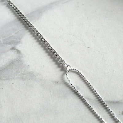 【BR210504】 Sterling Silver Chain Bracelet