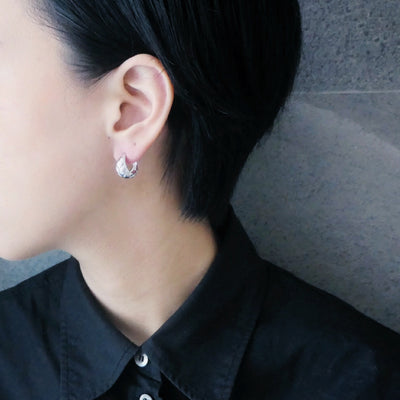 【CS200806】 Sterling Silver Hoop Earrings