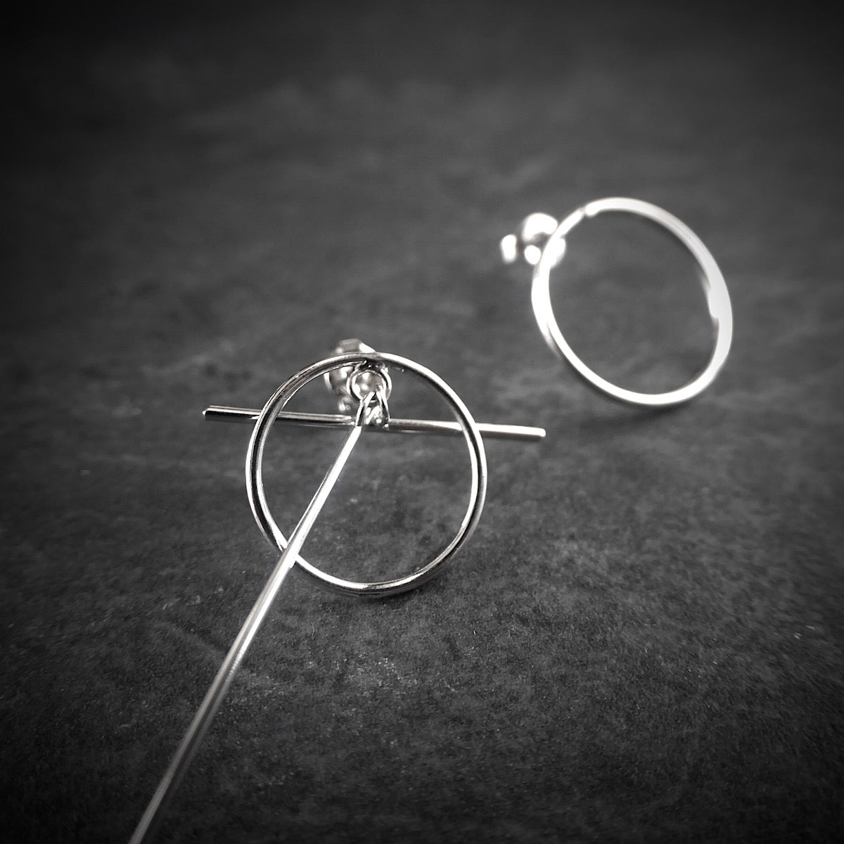 【SE220403】 Sterling Silver Dangle Earrings
