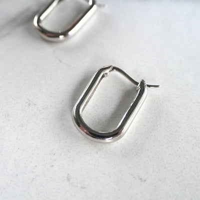 【CS191205】Sterling Silver Hoop Earrings