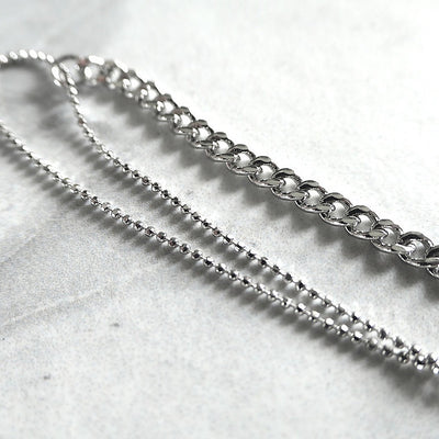 【BR210504】 Sterling Silver Chain Bracelet