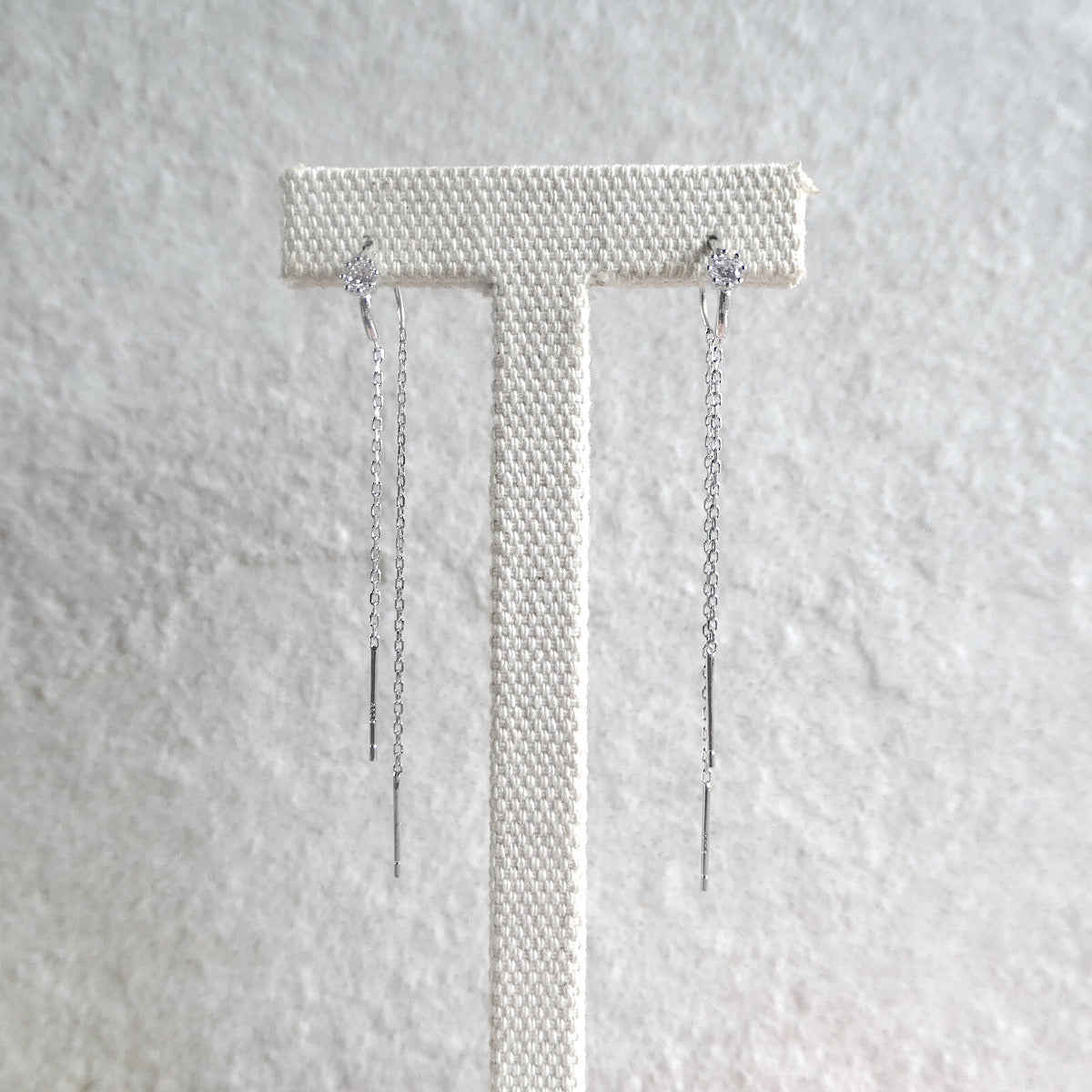 【SE220402】 Sterling Silver Threaded Earrings
