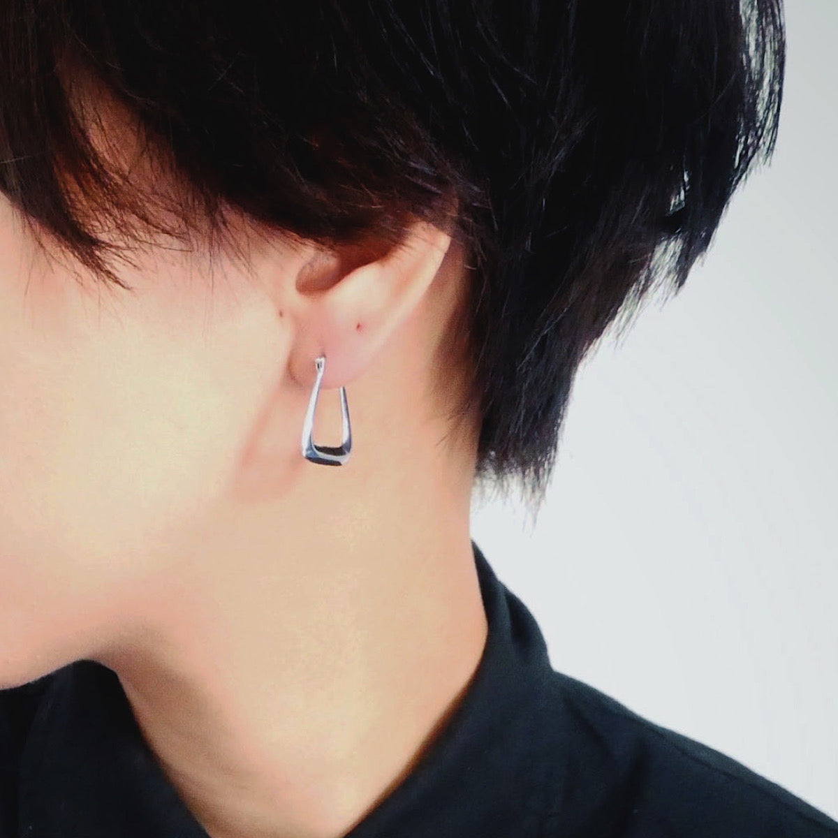 【CS200203】Sterling Silver Hoop Earrings