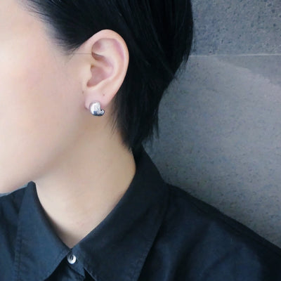 【SE220208】 Sterling Silver Hoop Earrings
