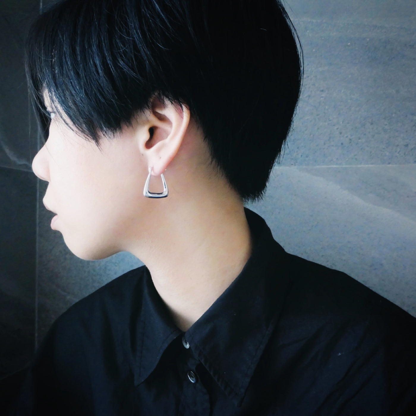 【CS200203】Sterling Silver Hoop Earrings