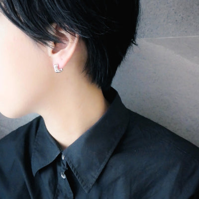 【CS200308】 Sterling Silver Huggie Earrings