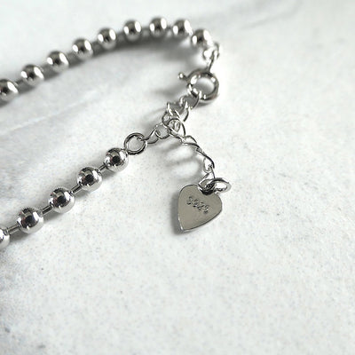 【BR210508】 Sterling Silver Charm Bracelet