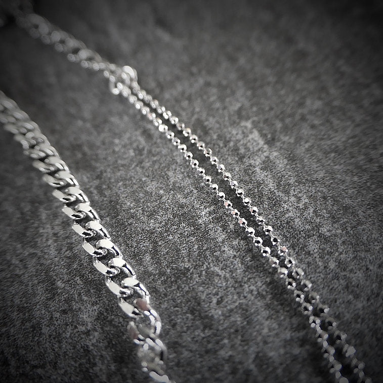 【BR210504】 Sterling Silver Chain Bracelet