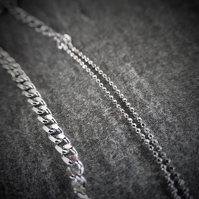 【BR210504】 Sterling Silver Chain Bracelet