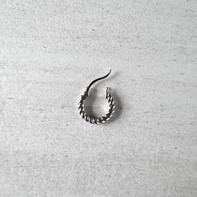 【CS201202】 Sterling Silver Hoop Earrings 