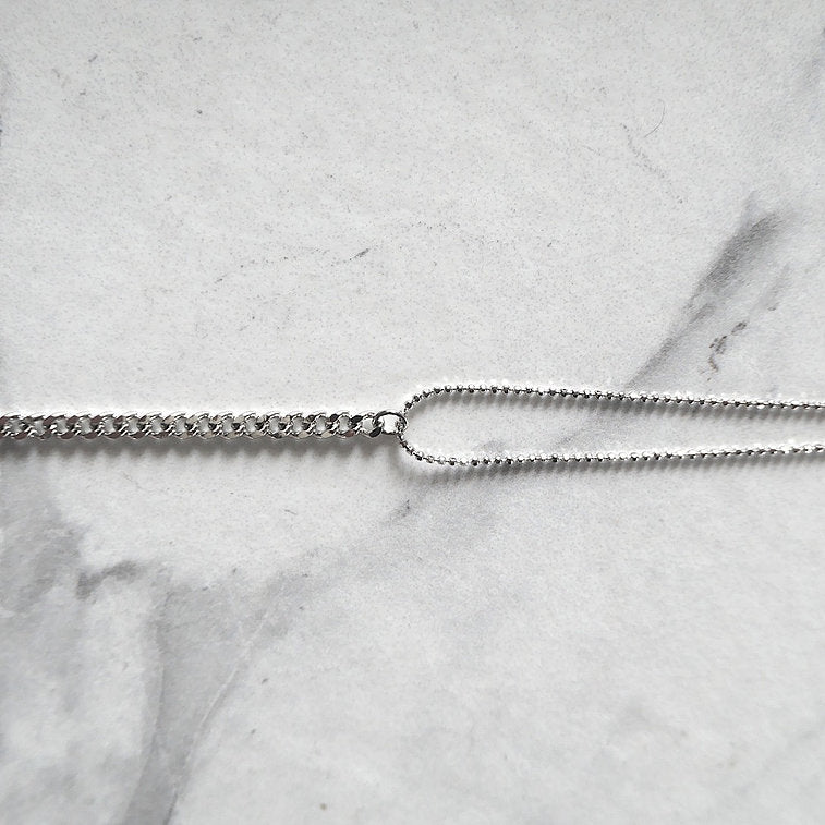 【BR210504】 Sterling Silver Chain Bracelet