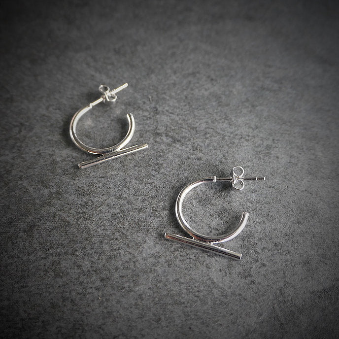 【CS191104】Sterling Silver Hoop Earrings