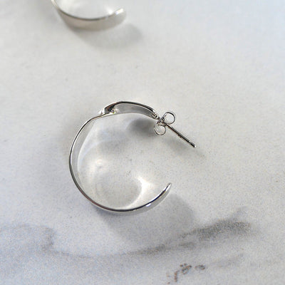 【CS191111】Sterling Silver Hoop Earrings