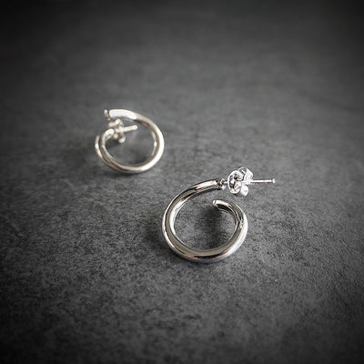 【CS191004】 Sterling Silver Hoop Earrings