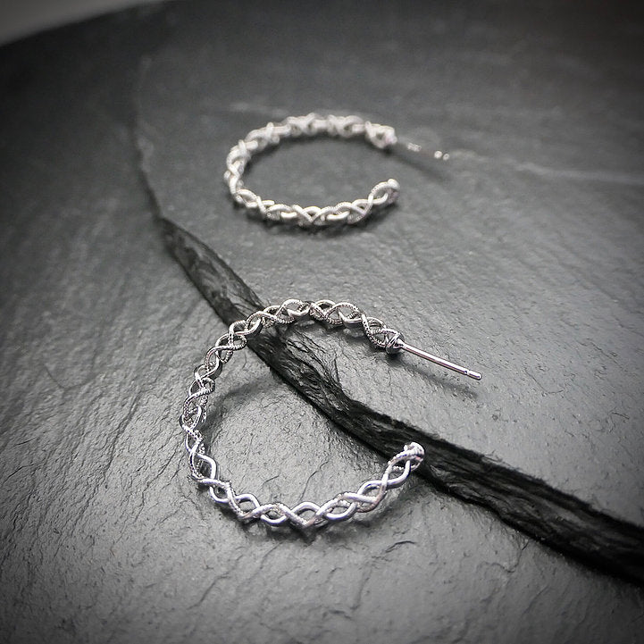 【CS200218】Sterling Silver Hoop Earrings