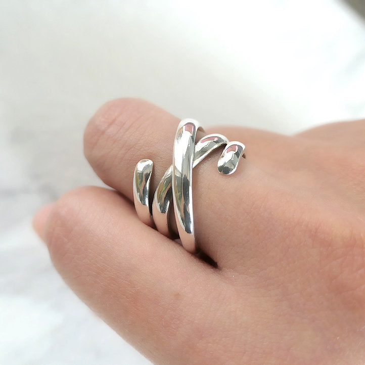 【RN200902】Sterling Silver Ring Free Size