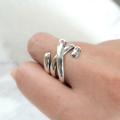 【RN200902】Sterling Silver Ring Free Size