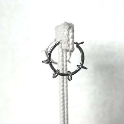 【SE211202】 Sterling Silver Hoop Earrings