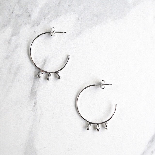 【CS200108】Sterling Silver Dangle Earrings