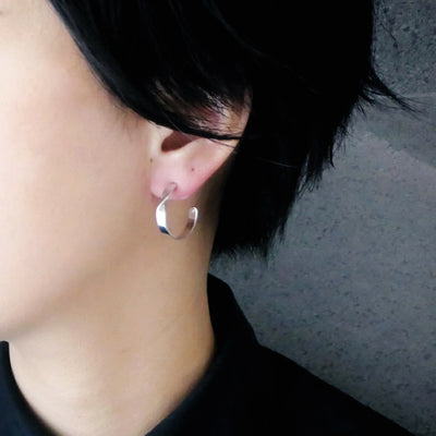 【CS191111】Sterling Silver Hoop Earrings