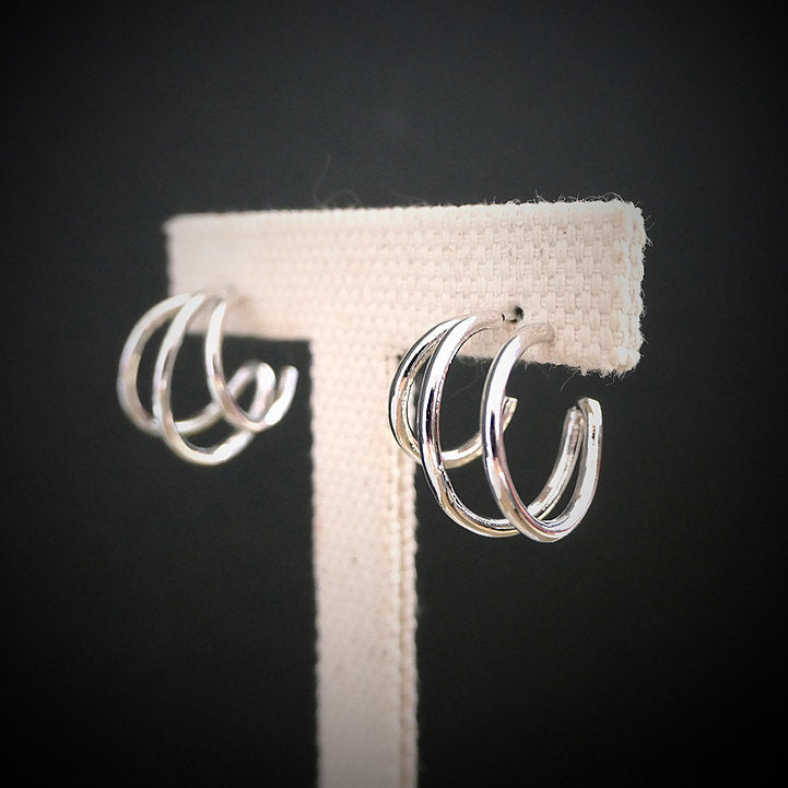 【CS200202】Sterling Silver Hoop Earrings