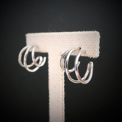 【CS200202】Sterling Silver Hoop Earrings