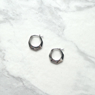 【CS200205】Sterling Silver Hoop Earrings