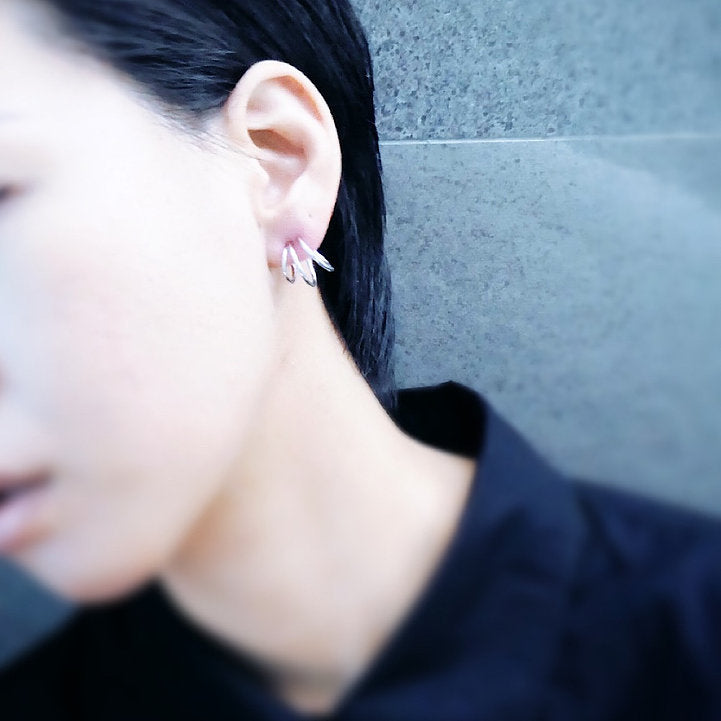 【CS200202】Sterling Silver Hoop Earrings