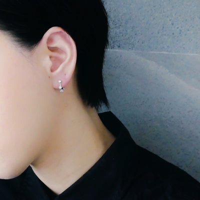 【SE220801】 Sterling Silver Huggie Earrings
