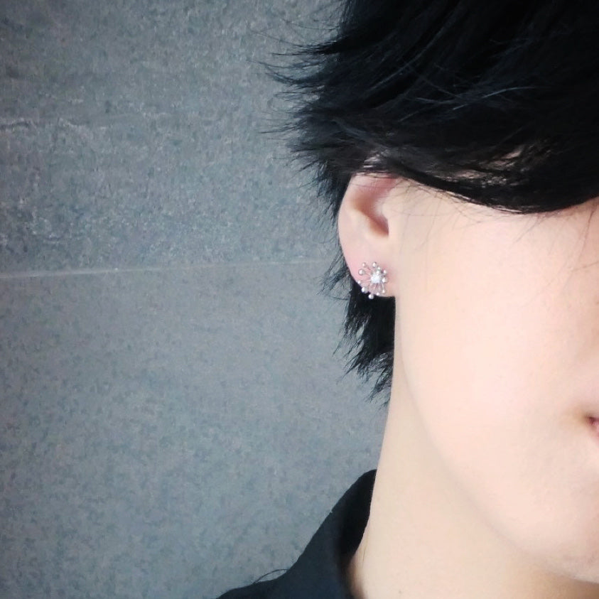 【CS191116】Sterling Silver Stud Earrings