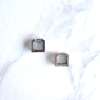 【SE220808】 Sterling Silver Hoop Earrings
