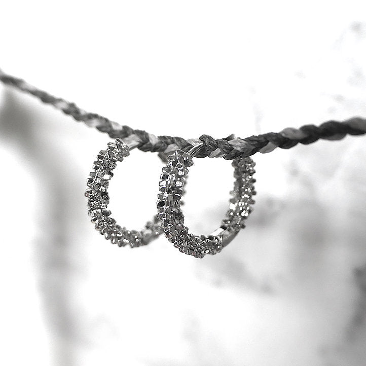 【CS210402】 Sterling Silver Hoop Earrings