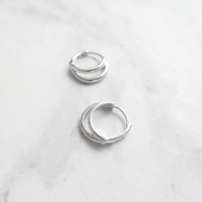 【SE230202】Sterling Silver Hoop Earrings
