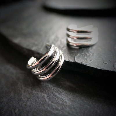 【CS200304】 Sterling Silver Hoop Earrings