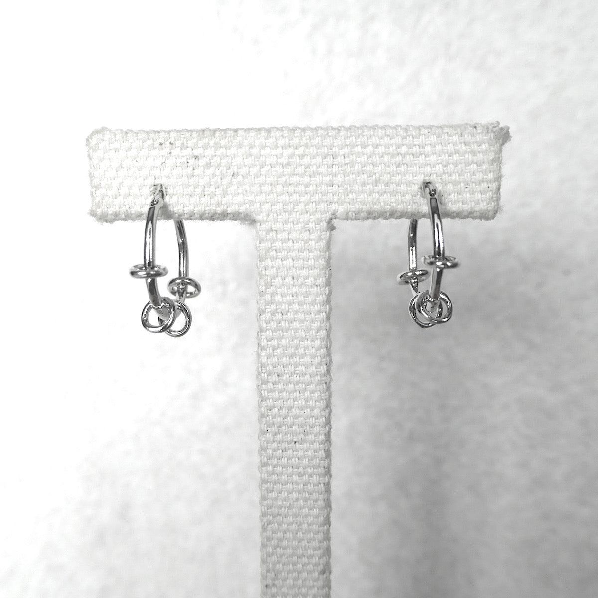 【SE211202】 Sterling Silver Hoop Earrings